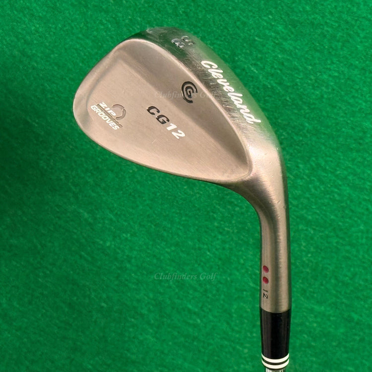 Cleveland CG12 Black Pearl 58-12 58° Lob Wedge Stepped Steel Wedge Flex