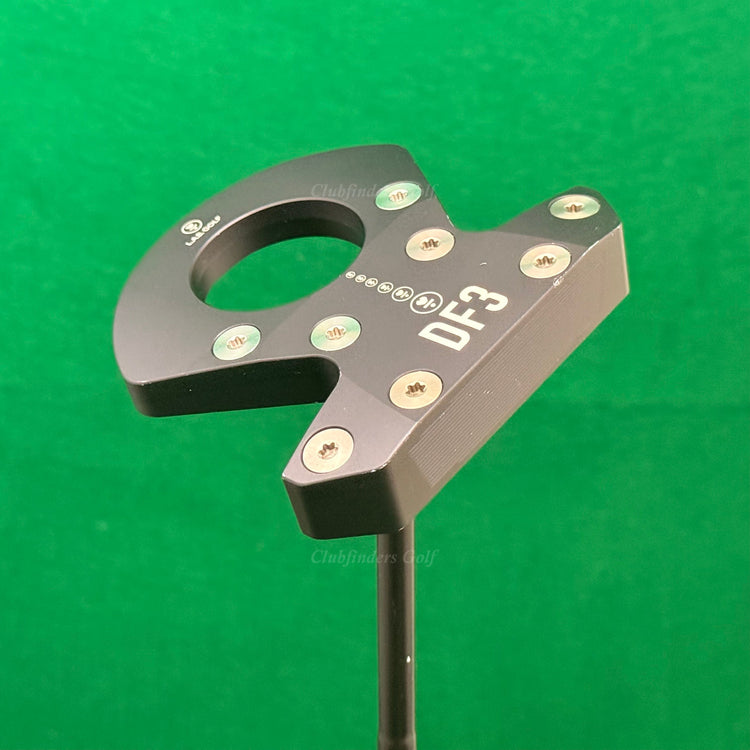 LAB Golf '24 DF3 Black 35" Center-Shaft Putter Matte Black Stepped Steel w/ HC