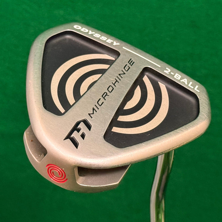 Odyssey 2024 Microhinge 2-Ball 35" Double-Bend Mallet Putter Golf Club w/ HC