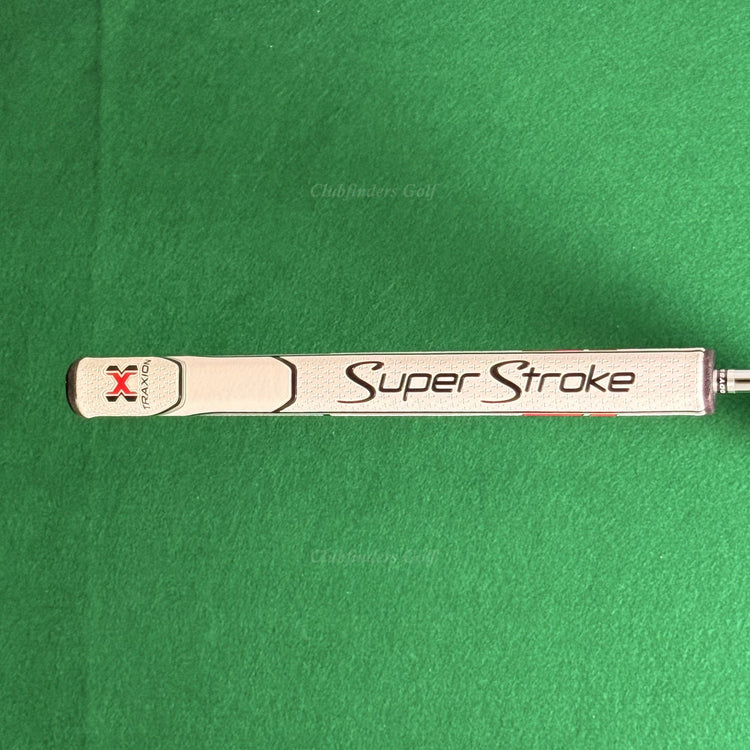Odyssey White Steel 2-Ball Double-Bend 33" Mallet Putter w/ Super Stroke
