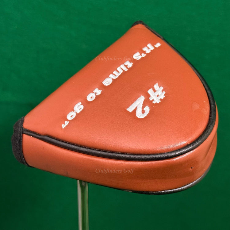 LH InTech Golf #2 Poop Emoji 35" Double-Bend Mallet Putter Golf Club w/ HC
