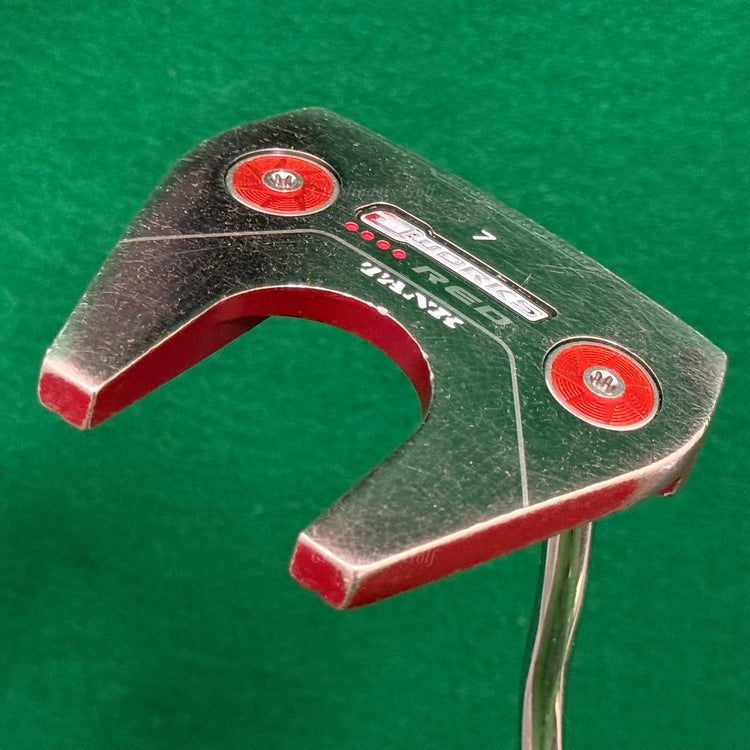 Odyssey O-Works Red Tank 7 38" Double-Bend Mallet Putter w/ Super Stroke & HC