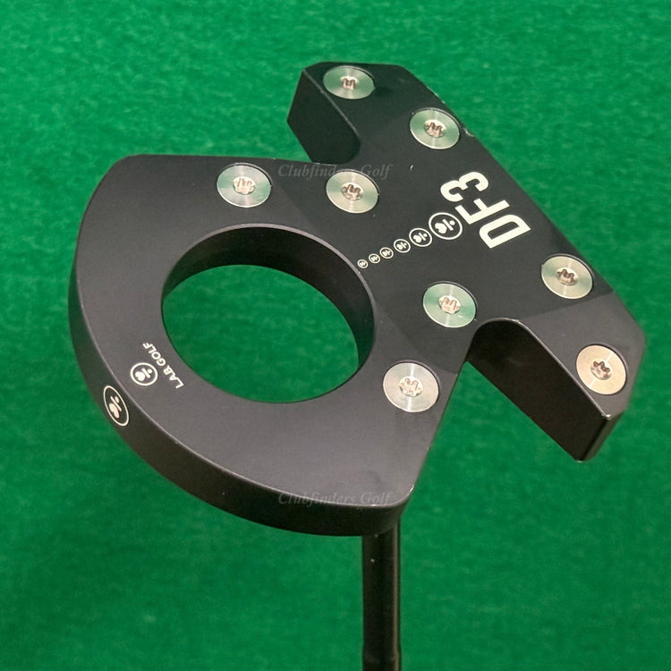 LAB Golf '24 DF3 Black 33.5" Center-Shaft Putter Matte Black Stepped Steel w/ HC