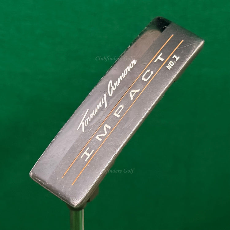 LH Tommy Armour Impact No.1 Milled 35" Crank-Hosel Putter Golf Club