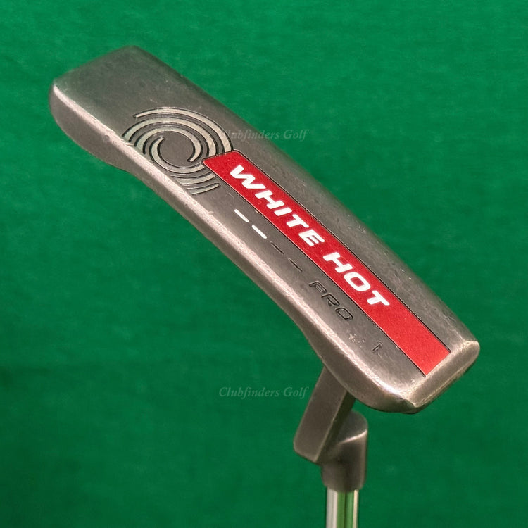 Odyssey White Hot Pro #1 Black 35" Plumbers-Neck Blade Putter Golf Club