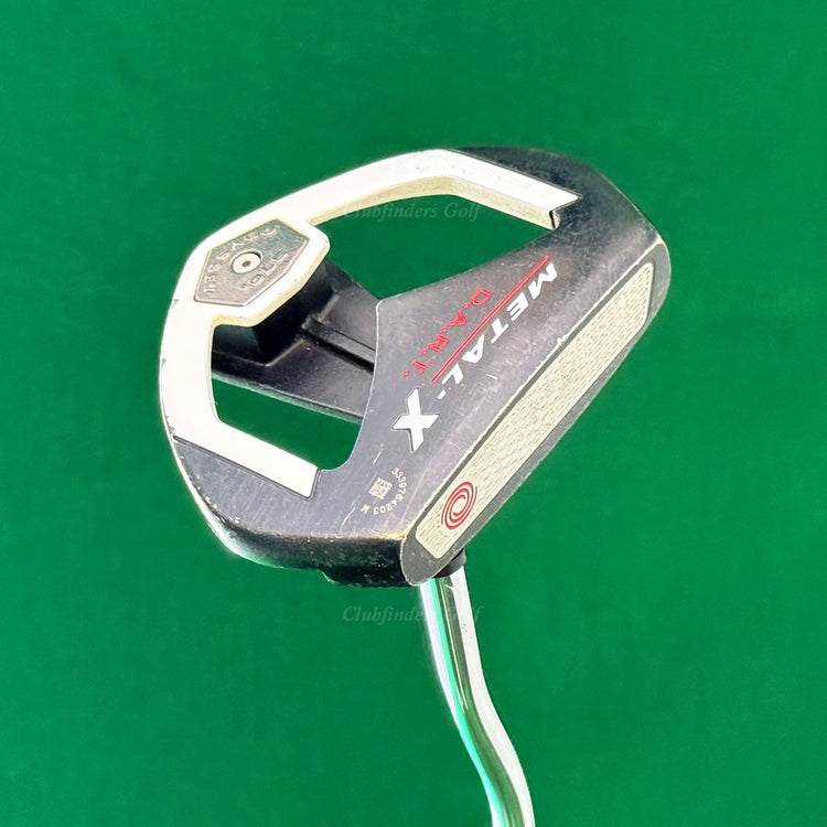 Odyssey Metal-X DART 370g 35" Double-Bend Mallet Putter w/Super Stroke