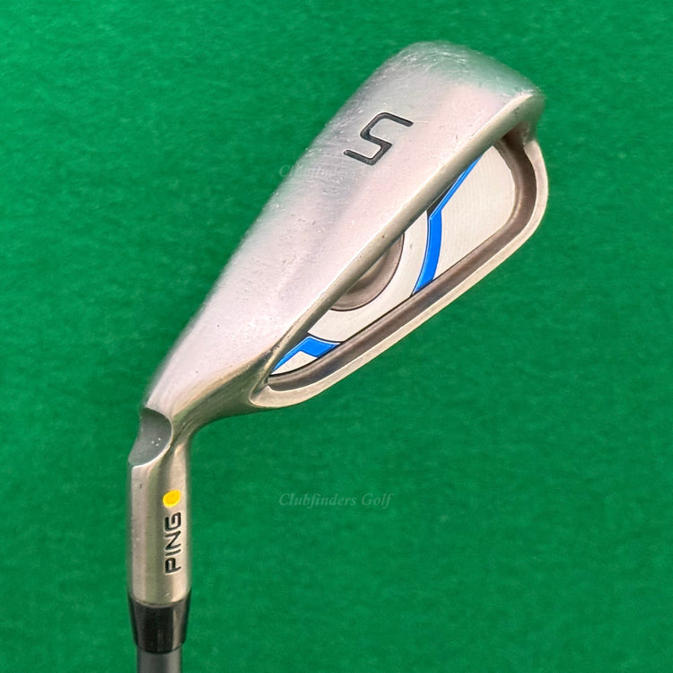 LH Ping G Max Yellow Dot Single 5 Iron Ping CFS 65-SR Graphite Seniors