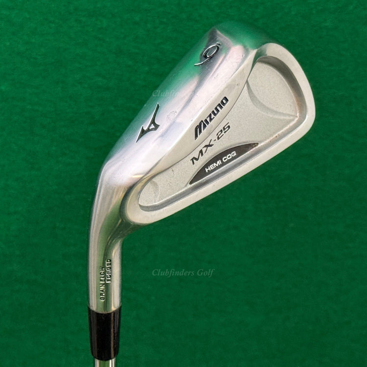 LH Mizuno MX-25 Forged Single 6 Iron True Temper Dynamic Gold SL S300 Stiff