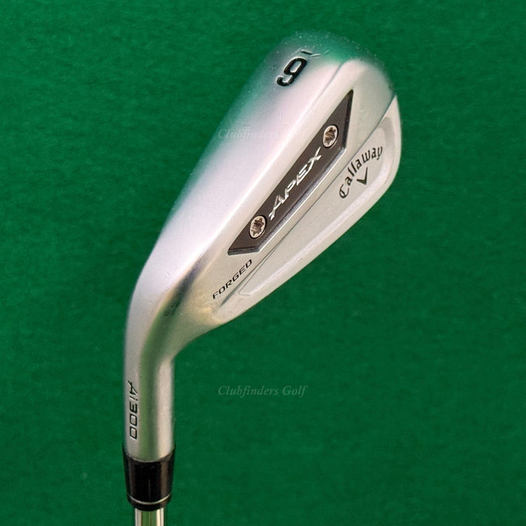 LH Callaway 2024 Apex Ai300 Forged Single 6 Iron DG Mid S300 90 Steel Stiff