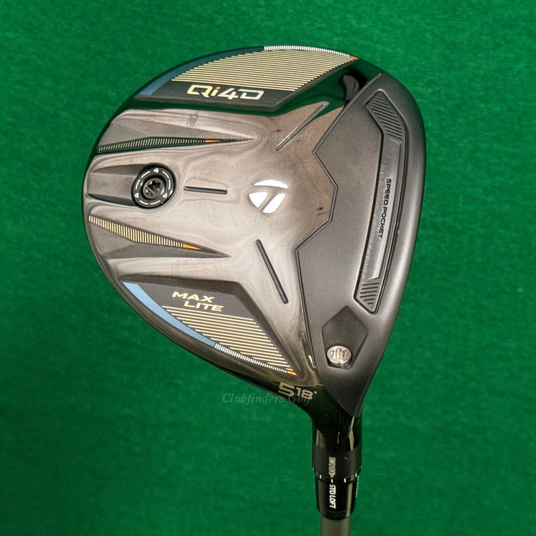 TaylorMade Qi4D MAX Lite 18° 5 Fairway Wood Mitsubishi REAX 45 Seniors w /HC