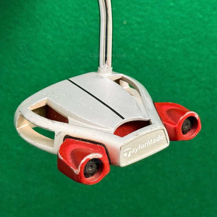 LH TaylorMade Spider Tour Diamond Silver 34" Double-Bend Mallet Putter Golf Club