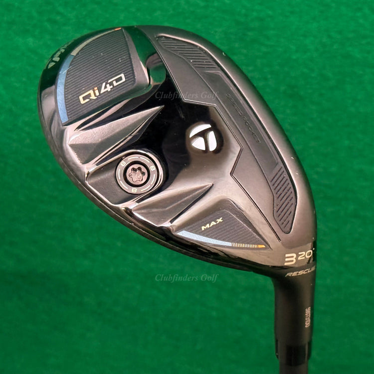 TaylorMade Qi4D Max Rescue 20° 3 Hybrid KBS REAX 50-R Graphite Regular