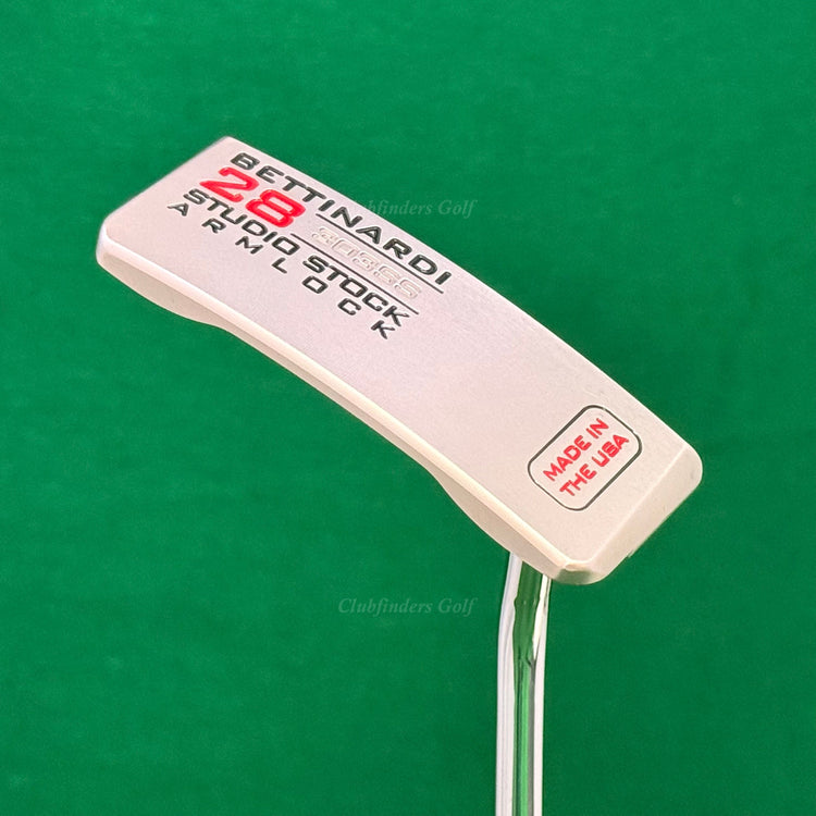 Bettinardi Studio Stock 28 Armlock Milled 40.75" Single-Bend Belly Putter w/ HC