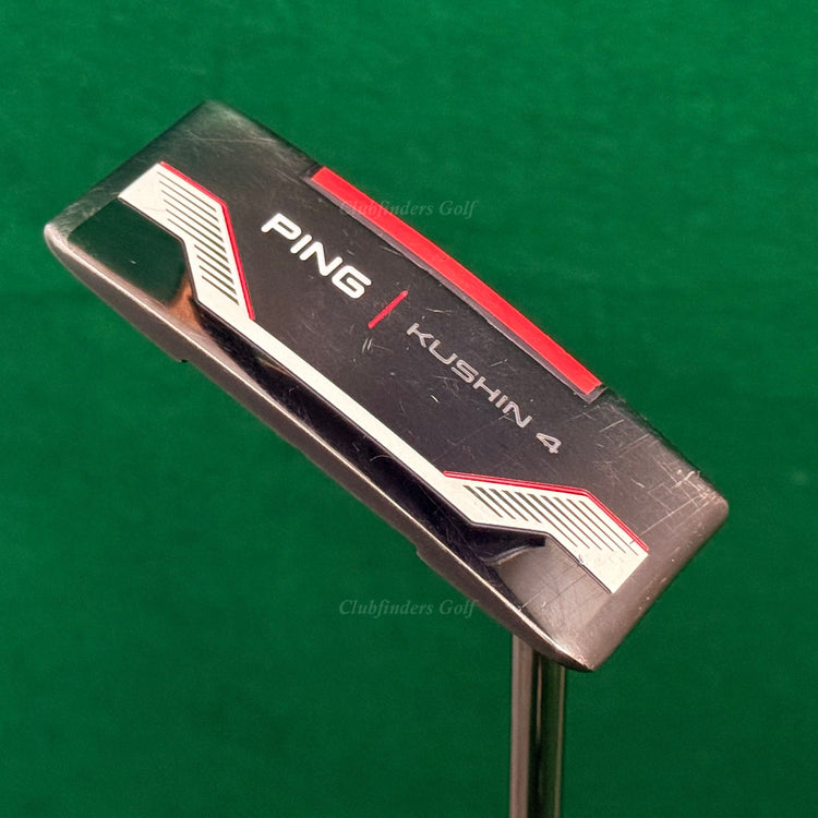 Ping 2021 Kushin 4 Black Dot 34" Flow-Neck Wide-Blade Putter Golf Club