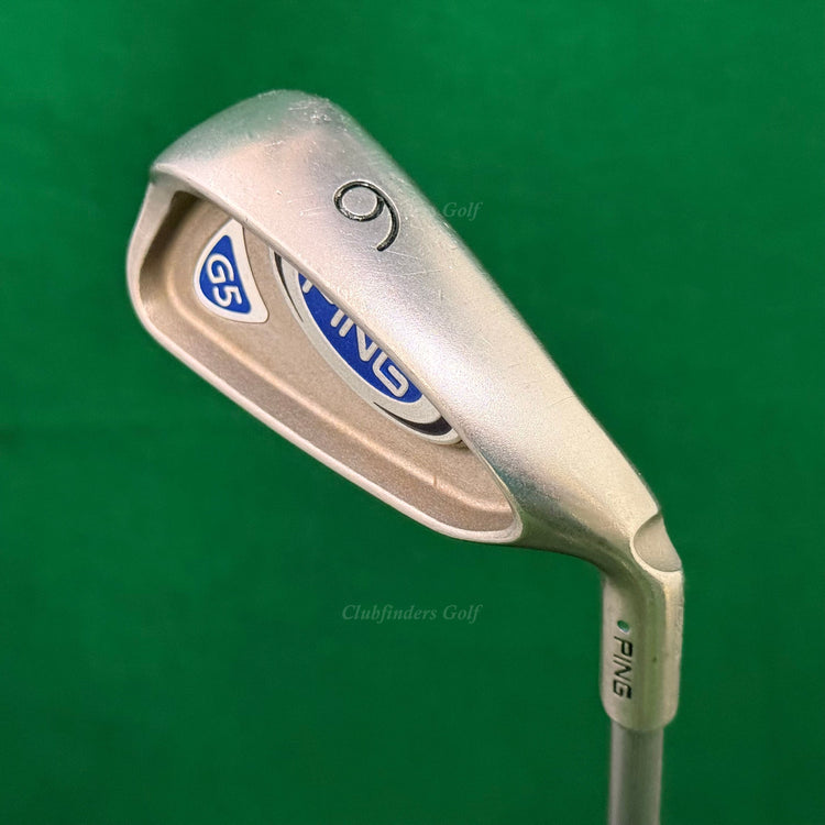 Ping G5 Green Dot Single 6 Iron Factory TFC 100I Graphite Regular