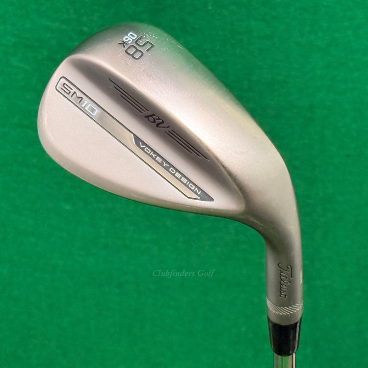 Titleist Vokey SM10 Nickel 58-6K 58° Lob Wedge Vokey Design Steel Wedge Flex
