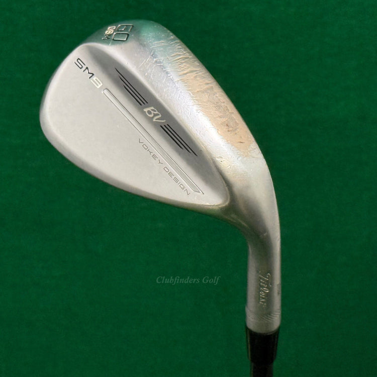 Titleist Vokey SM9 Chrome 60-8M 60° Lob Wedge DG TI S400 Black Onyx Steel Stiff