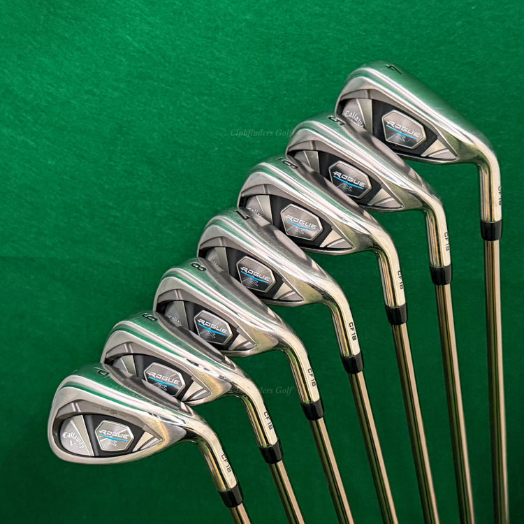 Callaway Rogue X CF18 4-PW Iron Set UST Mamiya Recoil ES 780 F4 Graphite Stiff