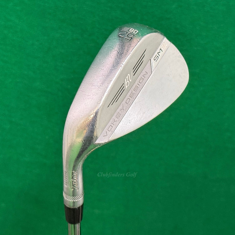 LH Titleist Vokey SM8 Chrome 52-8F 52° Gap Wedge Vokey Design Steel Wedge Flex