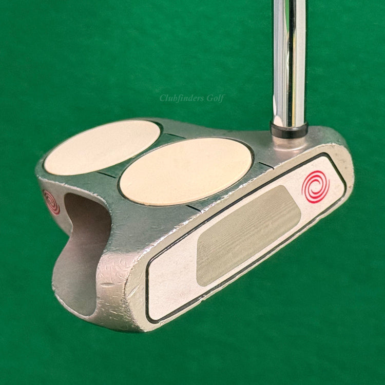 Odyssey White Steel 2-Ball Double-Bend 34.25" Mallet Putter Golf Club