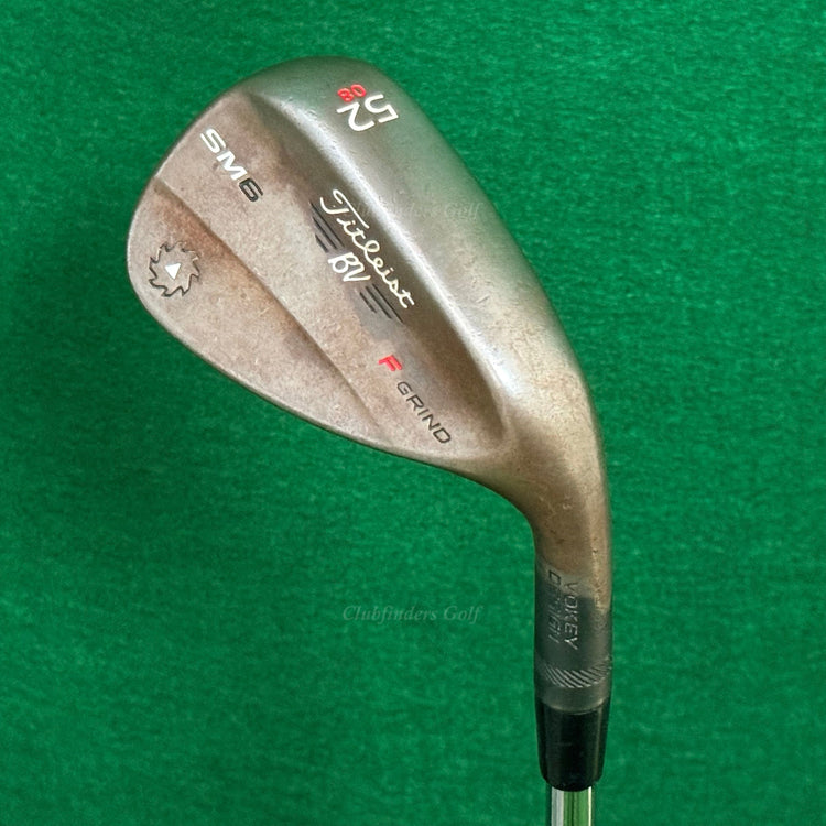Titleist Vokey SM6 Black Raw 52-8F 52° Gap Wedge Vokey Design Steel Wedge Flex