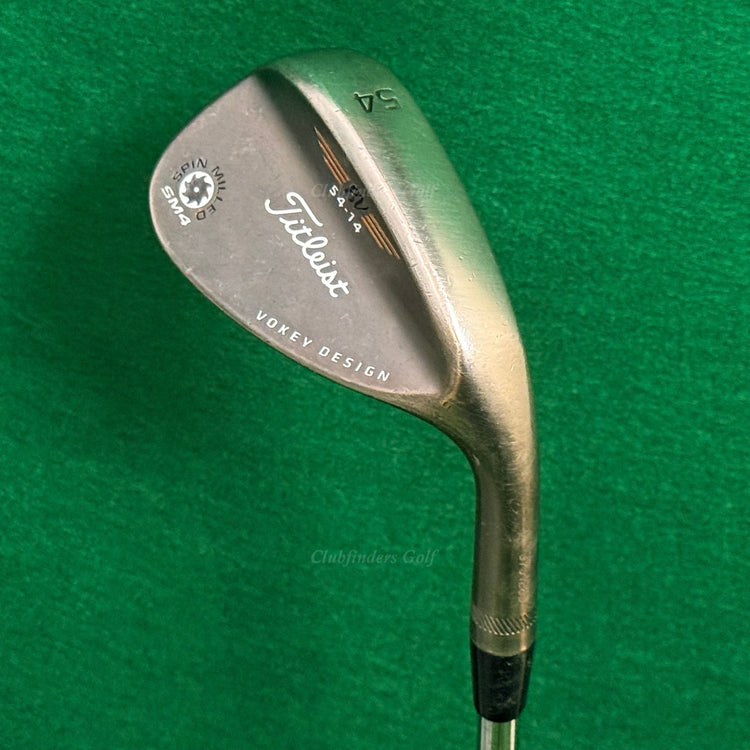 Titleist Vokey SM4 Black Nickel 54-14 54° Sand Wedge Factory Steel Wedge Flex