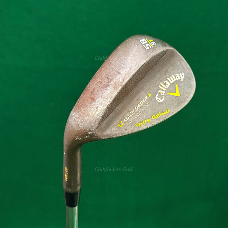LH Callaway Mack Daddy 2 Tour Grind R-Design 58-9T Lob Wedge Steel Wedge Flex