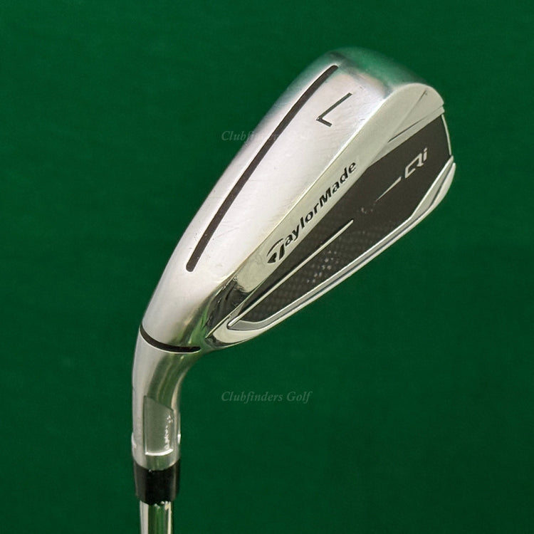 LH TaylorMade Qi Single 7 Iron KBS MAX MT 85 Steel Stiff