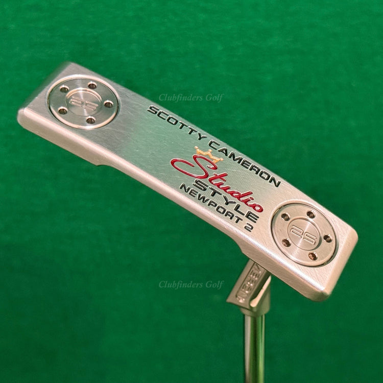 Scotty Cameron Studio Style 2025 Newport 2 35" Plumbers-Neck Putter w/ HC
