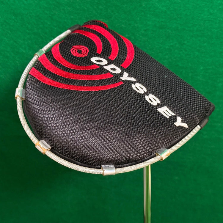 Odyssey White Steel Tri-Ball SRT 34" Single-Bend Mallet Putter Golf Club w/ HC