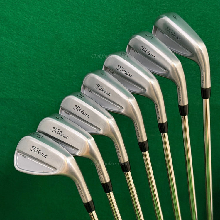 Titleist 2025 T100 Forged 4-PW Iron Set True Temper AMT White Steel Stiff