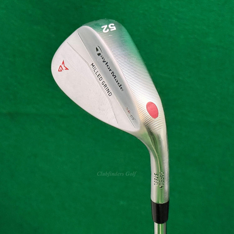 TaylorMade Milled Grind Chrome 52-SB9 52° Gap Wedge Dynamic Gold Wedge Flex