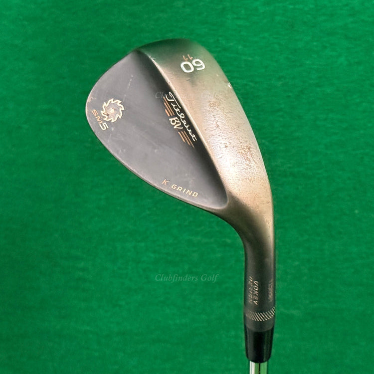 Titleist Vokey SM5 K Grind Black 60-11 60° Lob Wedge Factory Steel Wedge Flex