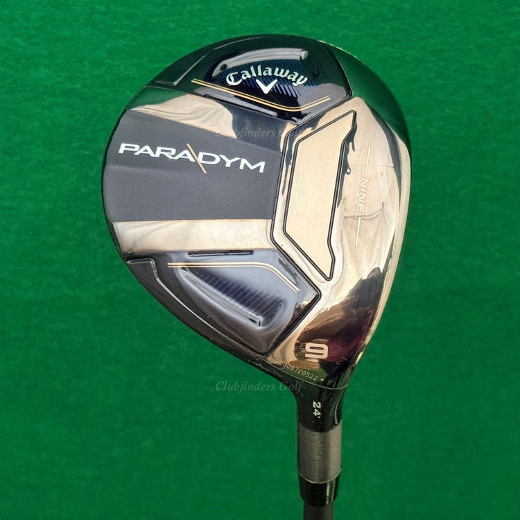 Callaway Paradym 24° Fairway 9 Wood Mitsubishi Vanquish 5-R Graphite Regular