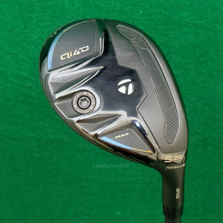 TaylorMade Qi4D Max Rescue 26° 5 Hybrid KBS REAX 50-R Graphite Regular w/HC