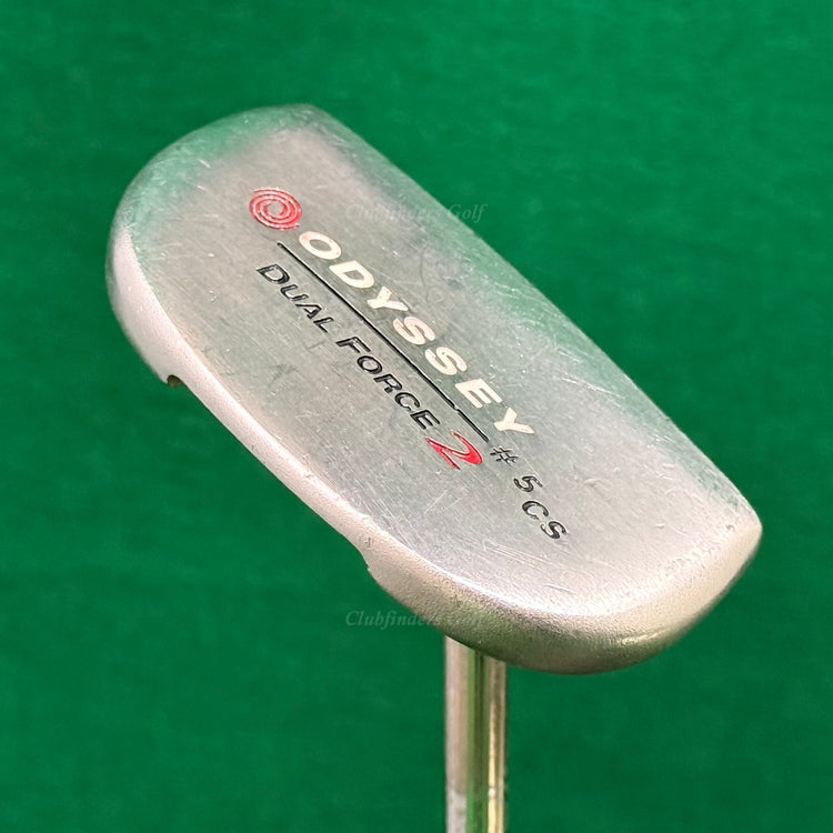 Odyssey Dual Force 2 #5 CS 35.25" Center-Shaft Putter Golf Club w/Super Stroke