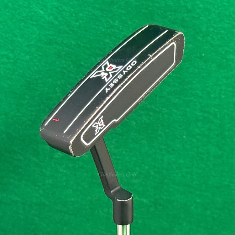 Odyssey DFX Black #1 35" Plumber's-Neck Blade Putter Golf Club w/ HC