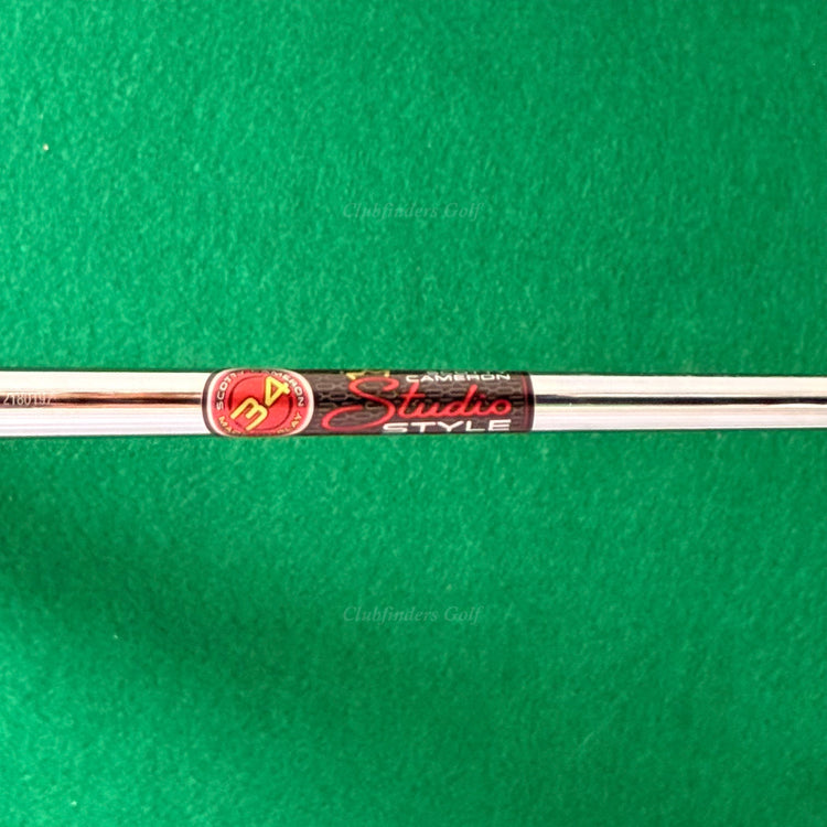 Scotty Cameron Studio Style '25 Fastback 34" Single-Bend Mallet Putter w/ HC