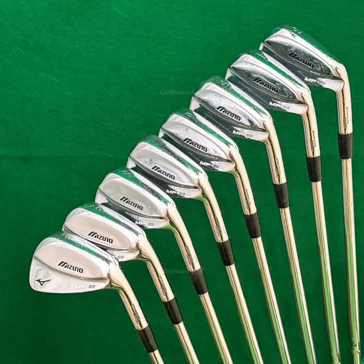 Mizuno MP-69 Forged 3-PW Iron Set True Temper Dynamic Gold S300 Steel Stiff