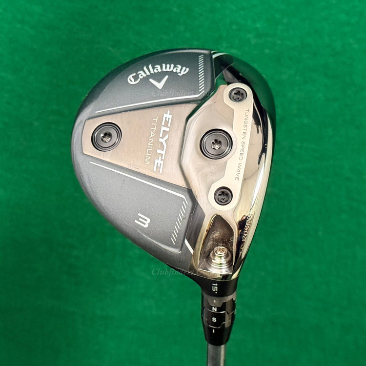 Callaway ELYTE Titanium 15° Fairway Wood 3 Aretera EC1 Blue 65/4 Stiff w/ HC