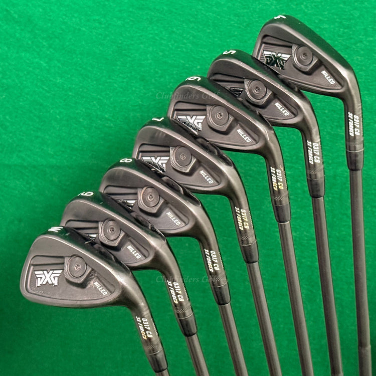 PXG 0317 CB Milled 3X Forged 4-PW Iron Set DG MID TI 115 S400 Matte Black Stiff