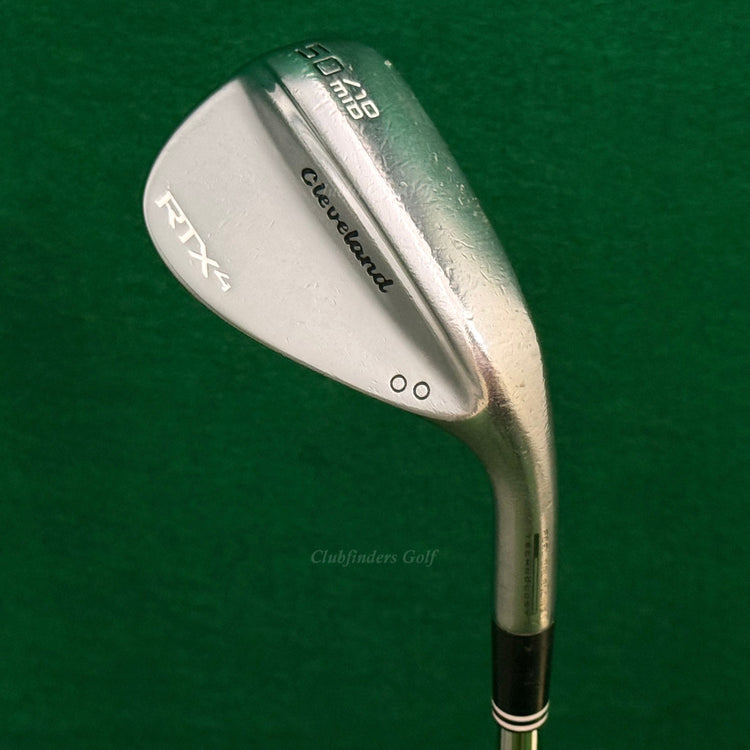 Cleveland RTX-4 Mid Satin Chrome 50-10 50° Gap Wedge Dynamic Gold S400 TI Stiff