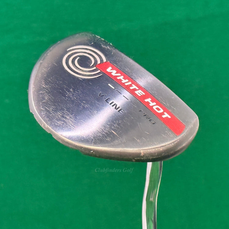 Odyssey White Hot Pro V-Line Black Double-Bend 35.25" Putter w/ Super Stroke