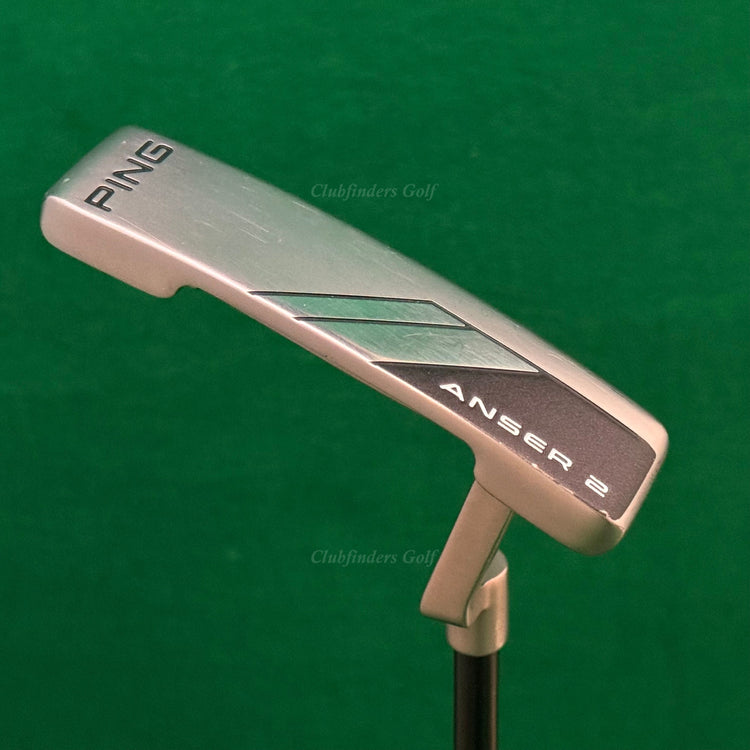 Ping 2024 Anser 2 Black Dot Raw Blast 34" L-Neck Putter Golf Club w/ HC