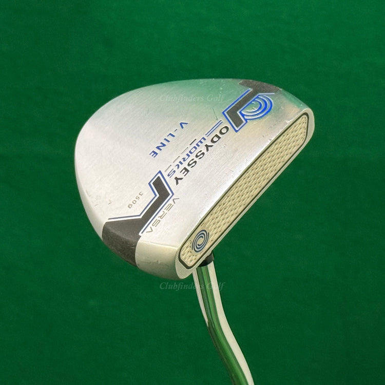Odyssey Works Versa V-Line 350g 35" Double-Bend Mallet Putter w/Super Stroke