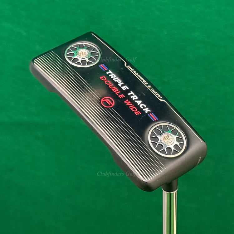 Odyssey Triple Track Double Wide F 35" Flow-Neck Putter w/ Stroke Lab
