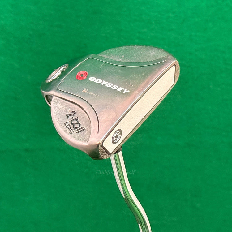 Odyssey White Ice 2-Ball Long 43" Double-Bend Mallet Putter w/ Super Stroke