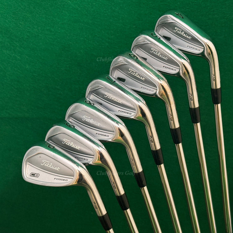 Titleist CB 716 Forged 4-PW Iron Set 9 Dynamic Gold AMT S300 Steel Stiff