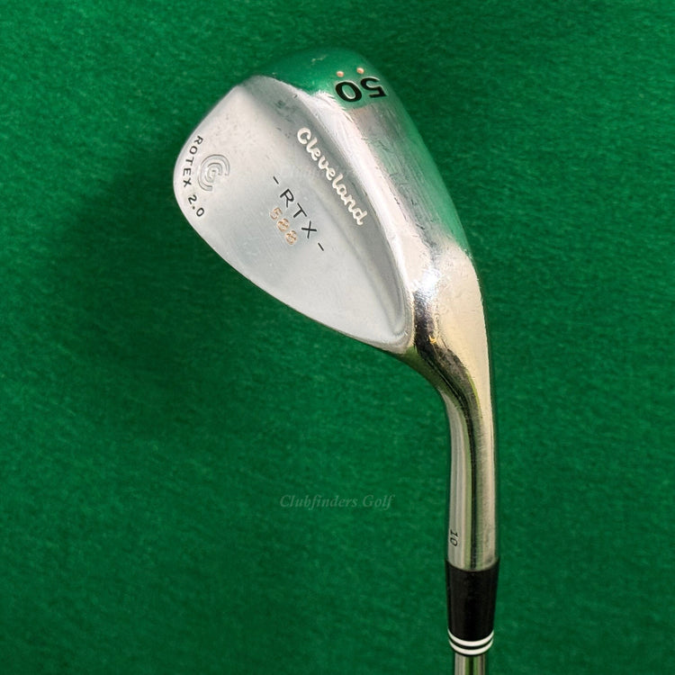 Cleveland 588 RTX Rotex 2.0 Chrome 50-10 50° Gap Wedge Dynamic Gold Wedge Flex