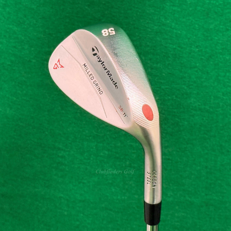 TaylorMade Milled Grind Chrome 58-SB11 58° Lob Wedge Dynamic Gold Wedge Flex